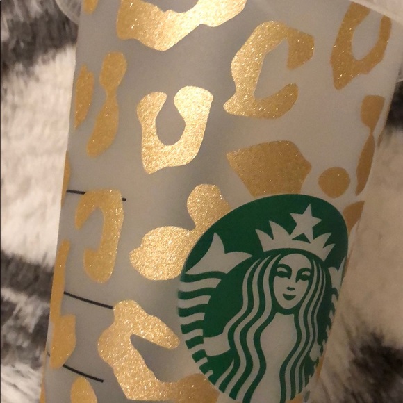 Starbucks Beautiful cheetah print custom cup - Picture 11 of 16